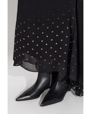 AllSaints 'Piper' Leather Heeled Ankle Boots - Black