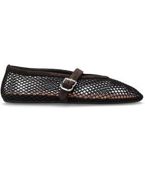 Alaïa Ballet Flats With Strap - Black