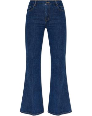 Self-Portrait Jeans With Flared Legs - Blue