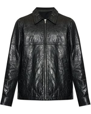 Rick Owens Lido Sleeveless Hooded Leather Jacket in Black for Men