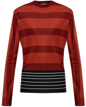 Ferragamo Top With A Striped Pattern - Red