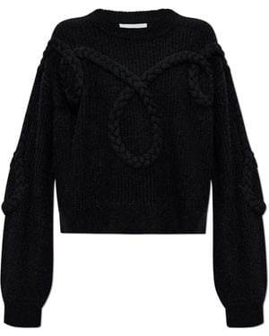 Munthe Jumper With Stitching - Black