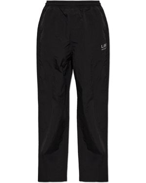 LAB C.O. OFF WHITE Nylon Track Trousers - Black