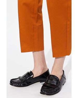 Marni Leather Loafers - Orange