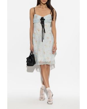 Marc Jacobs Floral Motif Dress - Black