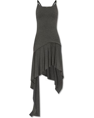 The Attico Dress With Back Cut-Out - Black