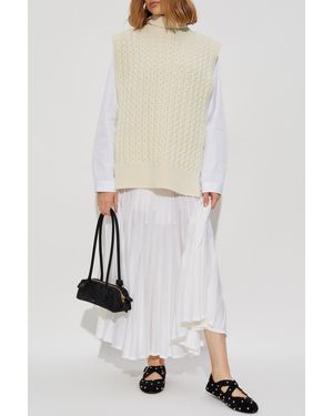 Alaïa Wool Skirt - White