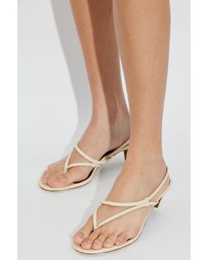 Neous Heeled Mules 'Safi' - Natural