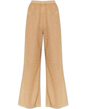 Oséree Trousers With Lurex Thread - Natural