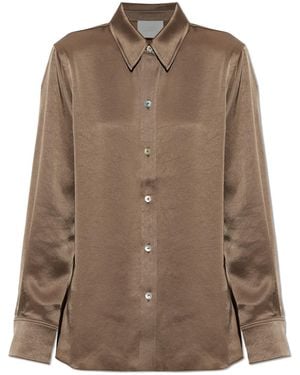 Citizens of Humanity Satin Shirt 'Tullah' - Brown