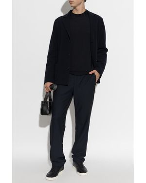 Giorgio Armani Wool Blazer - Black