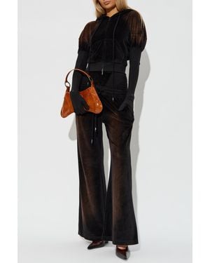 KNWLS Velour Pants 'Paris' - Black