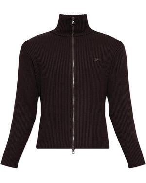 Courreges Wool Cardigan - Black