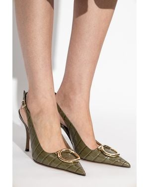 Ferragamo Sara' High Heeled Shoes - Green
