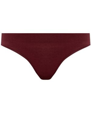 Polo Ralph Lauren Cotton Thongs With Embroidered Logo - Purple