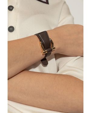 Ferragamo Leather Bracelet - Natural