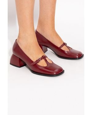 NODALETO "Heeled Shoes 'Bulla Cara' - Red