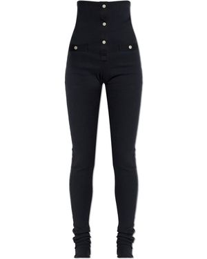 The Attico High-Waisted Trousers - Black