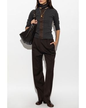 Lemaire Top With A Decorative Tie - Black