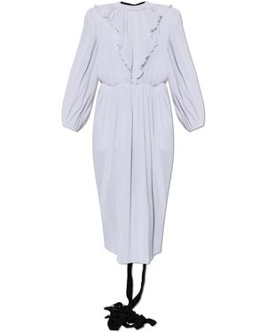 Balenciaga Pleated Dress - White