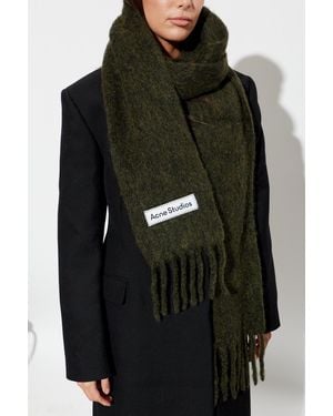 Acne Studios Scarf With Fringes - Black