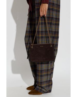 Etro Suede Bag With Logo - Black