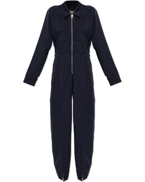 Victoria Beckham Jumpsuit With Collar - Blue