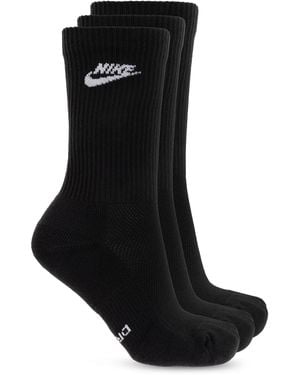 Nike 3-Pack Socks With Logo - Black