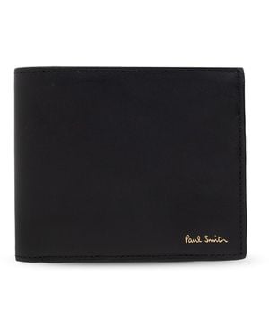 Paul Smith Foldable Wallet With Logo - Black