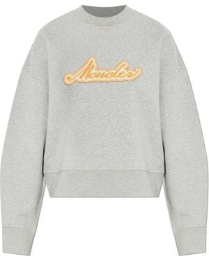 Moncler Sweatshirt With Logo - Grey