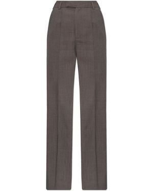 MM6 by Maison Margiela Creased Trousers - Grey
