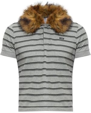 Vetements Polo Shirt With Detachable Collar - Grey