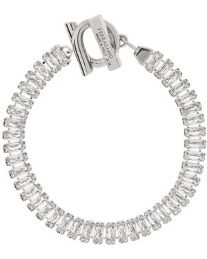 Ferragamo Bracelet With Crystals - Metallic
