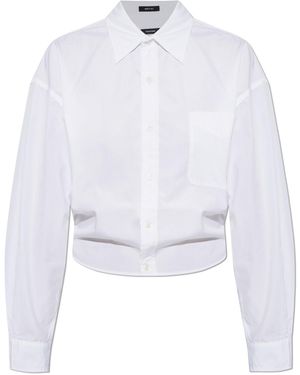 R13 Cropped Shirt - White