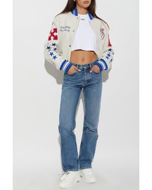 Off-White c/o Virgil Abloh "Bomber" Jacket - Blue