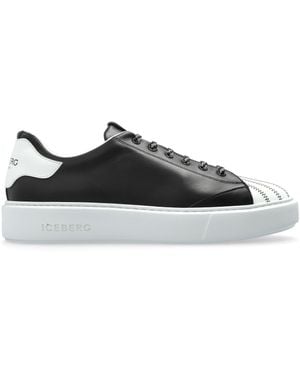 Iceberg Sports Shoes With Logo - Black