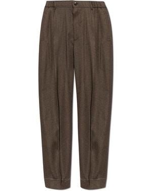 Brioni Wool Trousers - Brown