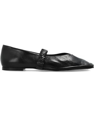 Alohas 'Lautan' Leather Ballerinas - Black