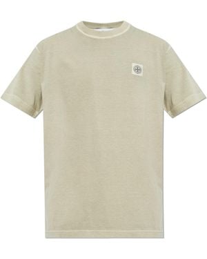 Stone Island T-Shirt With Logo - White