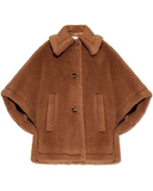 Max Mara Fur Poncho Tenebre - Brown