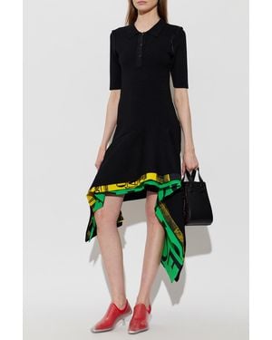 Loewe Asymmetric Polo Dress - Black