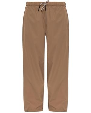 Rethinkit Studios Trousers With Logo - Brown