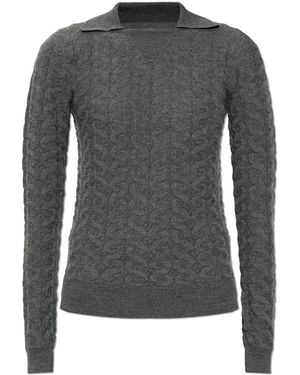 Etro Wool Polo - Grey