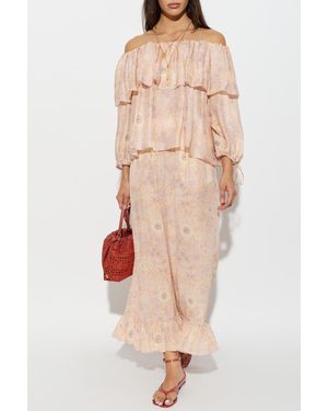 Chloé Silk Top - Natural