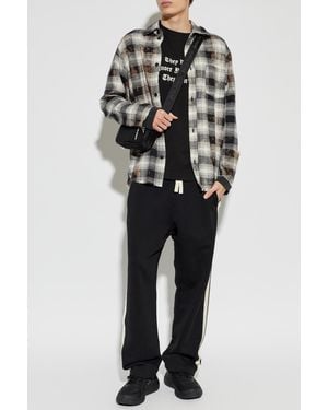 Palm Angels T-Shirt With Print - Black
