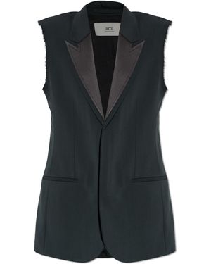 Ami Paris Wool Vest - Black