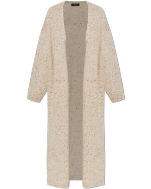 Fabiana Filippi Long Cardigan With Lurex Thread - Natural
