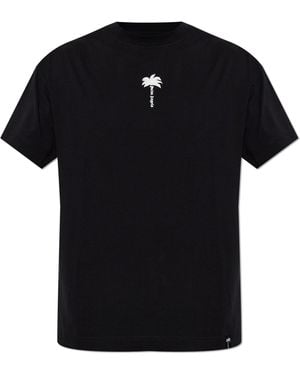 Palm Angels Logo T-Shirt - Black