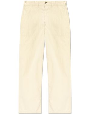 Maison Margiela High-Waisted Trousers - Natural