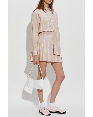 Lacoste Shirt With Striped Pattern - Natural